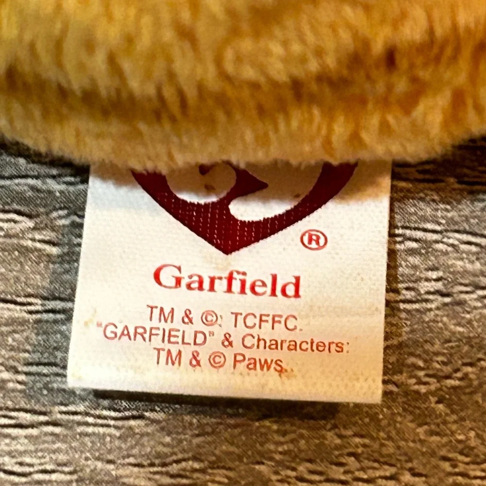 GARFIELD The Movie Cat TY BEANIE BABY PLUSH Toy W/ Heart Tag 2004 7